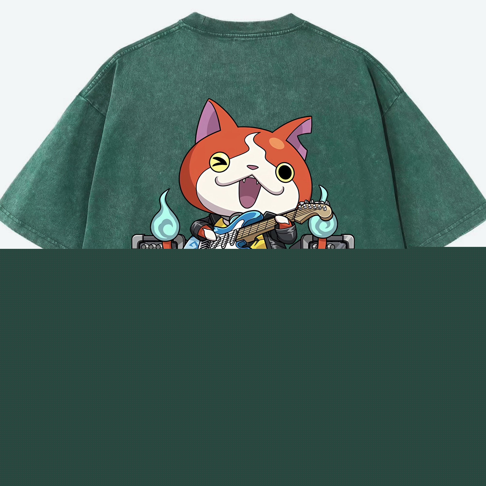 （画像用） 妖怪ウォッチ Yo-kai Watch 綿100% ヴィンテージ風 半袖Tシャツ（背面プリント）